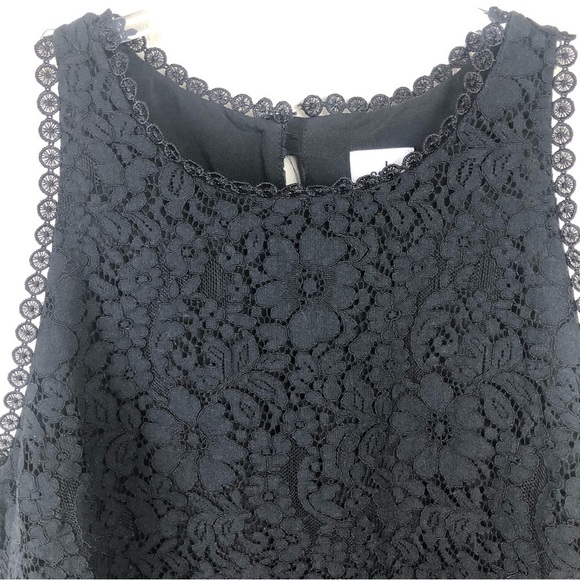 Cabi Black Lace Display Tank top blouse size: M - Picture 4 of 13